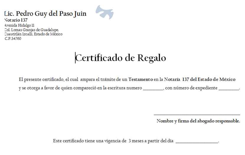 certificado